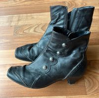 LederStiefel 39 schwarz Retrolook Kreis Pinneberg - Schenefeld Vorschau