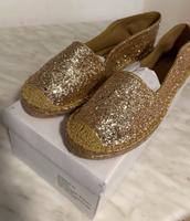 Ovyé Italy Schuhe Espadrille Gold Glitzer 40 NEU mit Karton Nordrhein-Westfalen - Minden Vorschau