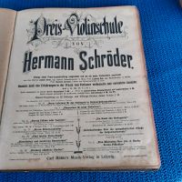 Violinschule Buch Notenbuch Violine Geige 1894 Hermann Schröder Berlin - Köpenick Vorschau