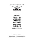 UAZ Buchanka Buhanka 2206 3741 3309 deutsche Betriebsanweisung Sachsen - Neustadt Vorschau