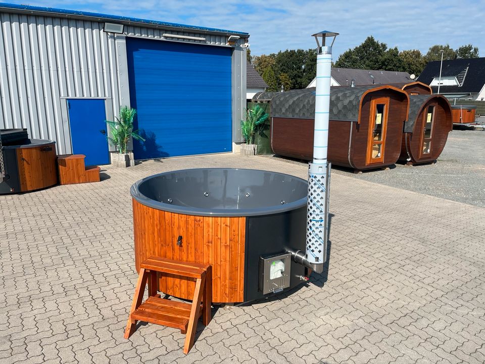 Badefass BIG 2.2m Hottub Massage Aktion LED Badezuber Hot pot in Stuhr