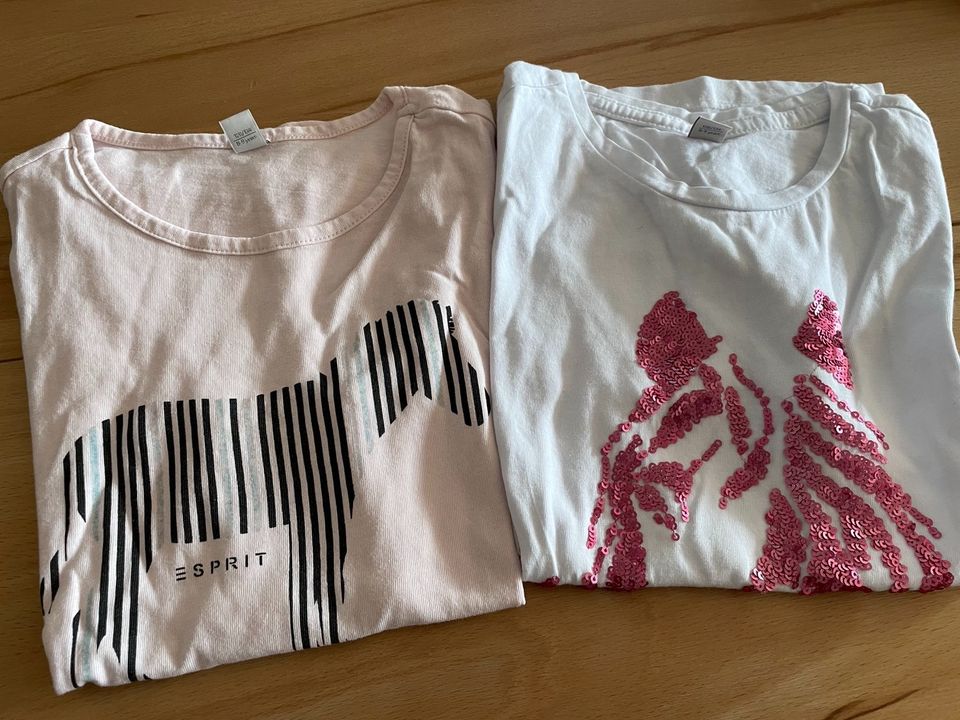 Esprit T-Shirt Gr. 128/134 Pferd Zebra im Set in Nonnweiler