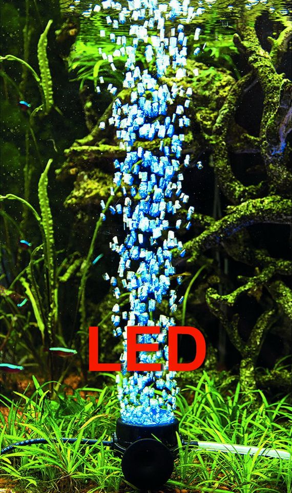 LED SPRUDLER BLAU Aquarium Deko Dekoration Zubehör in Hessen -  Stadtallendorf