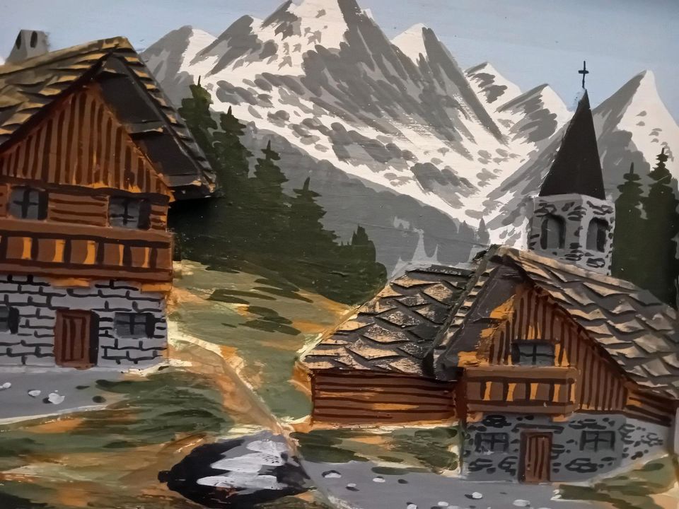 Schwarzwald-Buch1986 in Farbe und Schnitzbild Alpen 40x30 cm 3D in Forchheim