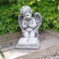 Steinfigur betender Engel mit Buch Grabschmuck Nordrhein-Westfalen - Korschenbroich Vorschau