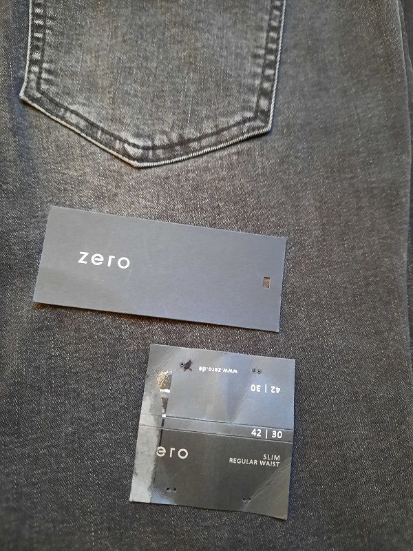 Zero Jeans schwarz/anthrazit Stretch Gr. 42 Länge 30 SLIM TOP in Buxtehude