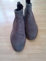 Damen Stiefeletten Chelseaboots Velourleder grau Gr.39 Bayern - Fürstenfeldbruck Vorschau