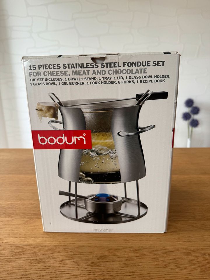 Bodum Fondue Set Edelstahl mit Glaseinsatz für 6 Personen in St. Ingbert