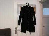 Kleid Leinen Kragen Knöpfe schwarz Baumwolle 44 braun Huchting - Mittelshuchting Vorschau