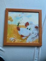 Bild im Holzrahmen 34cm x 34 cm *Hund Brandenburg - Großräschen Vorschau