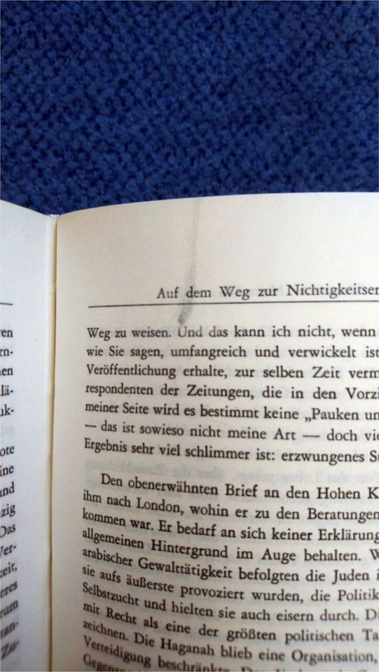 Buch Chaim Weizmann Memoiren Deutsche Erstausgabe 1951 gebunden in Heiligenhaus
