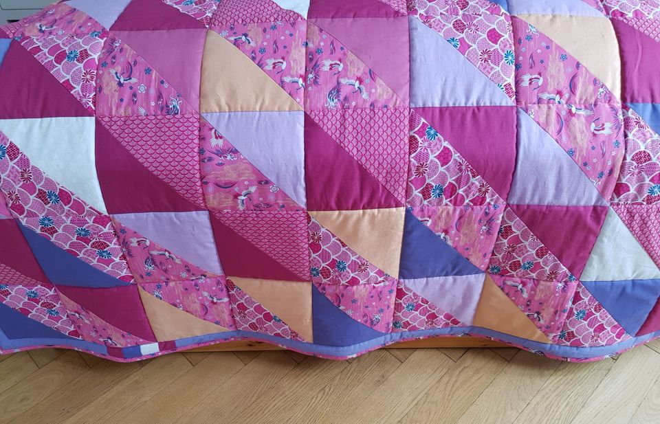 Patchworkdecke, Quilt, Kuscheldecke - handmade in Dresden