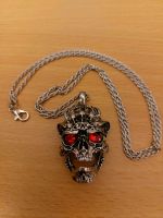 Herren Totenkopf Halskette, Kette, Schmuck, Rote Augen *Neu* Friedrichshain-Kreuzberg - Kreuzberg Vorschau