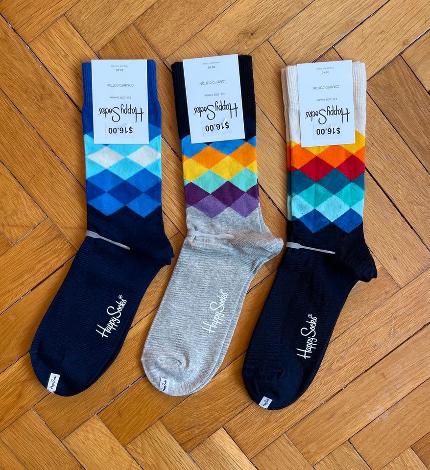 Happy Socks 3 Paar Socken Größe 36-40 UVP 36€ in Offenburg