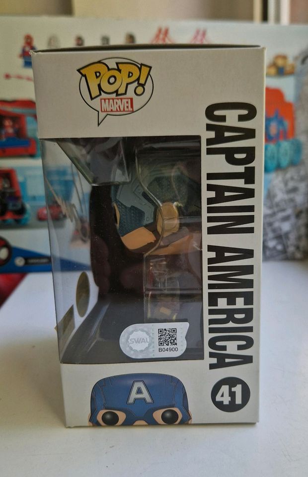 Funko pop Signed Autogramm Chris Evans captain America 41 glow in Hamburg