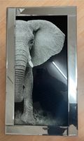 Glasbild Elefant, Elephant, silber, Spiegel, Deko Bayern - Marktoberdorf Vorschau