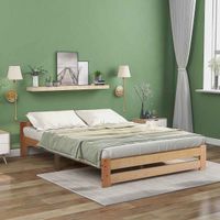 Doppelbett 140x200 Neu Bett Holzbett Bettgestell Natur Hamburg - Harburg Vorschau