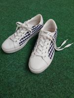 Bugatti Sneaker weiß mit Karomuster blau Gr.39 Wandsbek - Hamburg Rahlstedt Vorschau