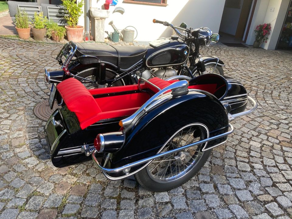 Oldtimer Motorrad Gespann BMW R 60/2 + STEIB S 500 Doppelsitzer in Ingolstadt