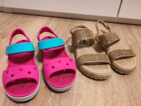 TOP! Sandalen Crocs Xti pink Glitzer C 12 Gr. 29/30 leicht Sommer Schleswig-Holstein - Erfde Vorschau