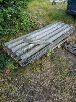 Zementfasser- Wellplatten für Brennholz abdecken Zu verschenken Niedersachsen - Uetze Vorschau