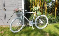 Weißes Deko Fahrrad - Shabby chic Vintage Nostalgie Blumen Bayern - Kitzingen Vorschau