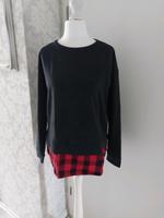 edc Shirt mit Bluseneinsatz Gr.L (40/42) kariert schwarz/rot Nordrhein-Westfalen - Bestwig Vorschau