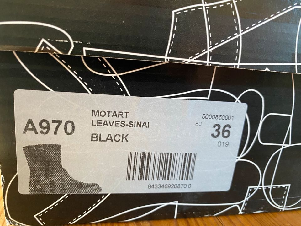 Art schwarze Stiefel Leder Boots Motart Leaves-Sinai 36 in Bad Dürkheim