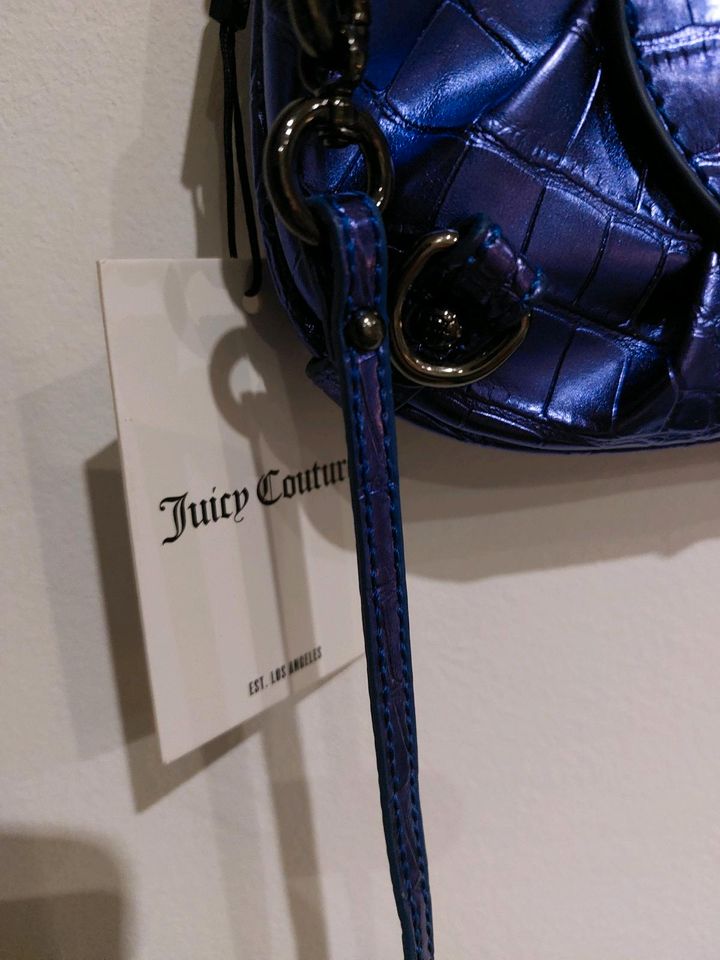 Juicy Couture LOVE met croco Blau Tasche Bag in Rötha