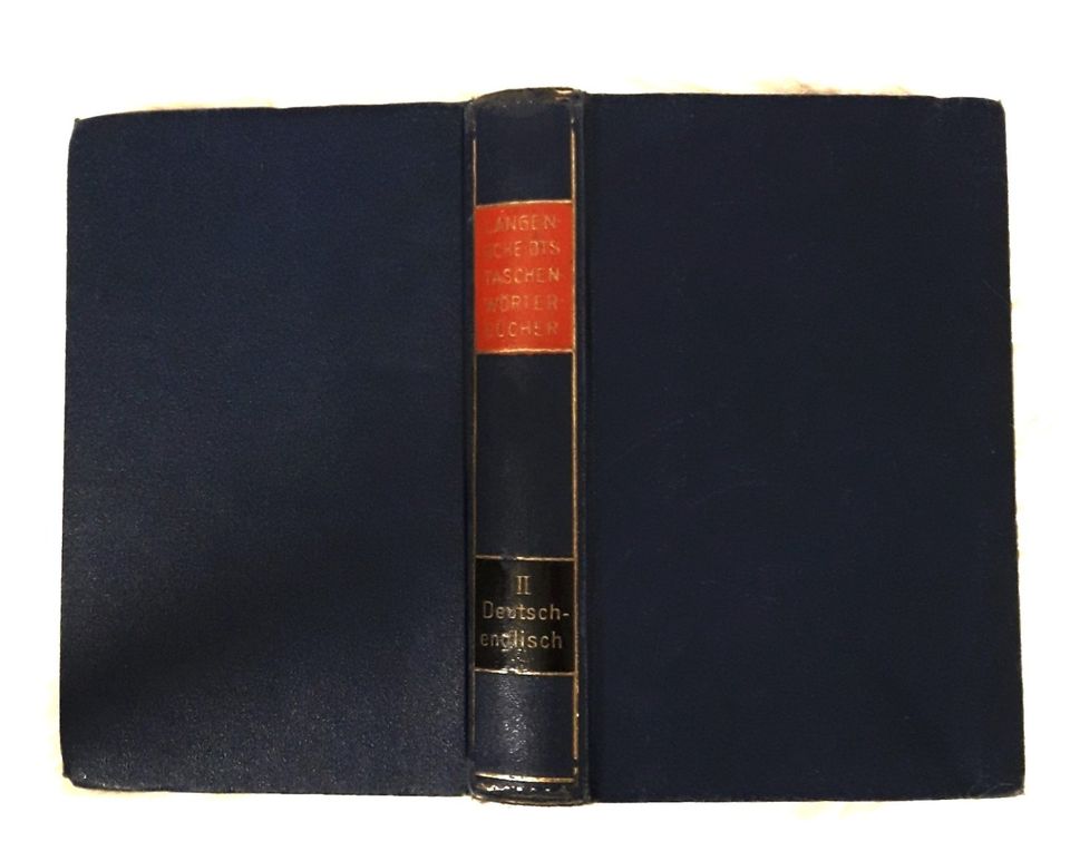 1911 Langenscheidts antikes Taschenwörterbuch Deutsch-Englisch in München