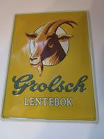 Grolsch Lentebok, Blechschild, 39 x 30 cm, Ziegenbock Hessen - Hünfelden Vorschau