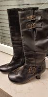 Stiefel von Hush Puppies 39 Leder schwarz Granny Knee Boots Nürnberg (Mittelfr) - Aussenstadt-Sued Vorschau