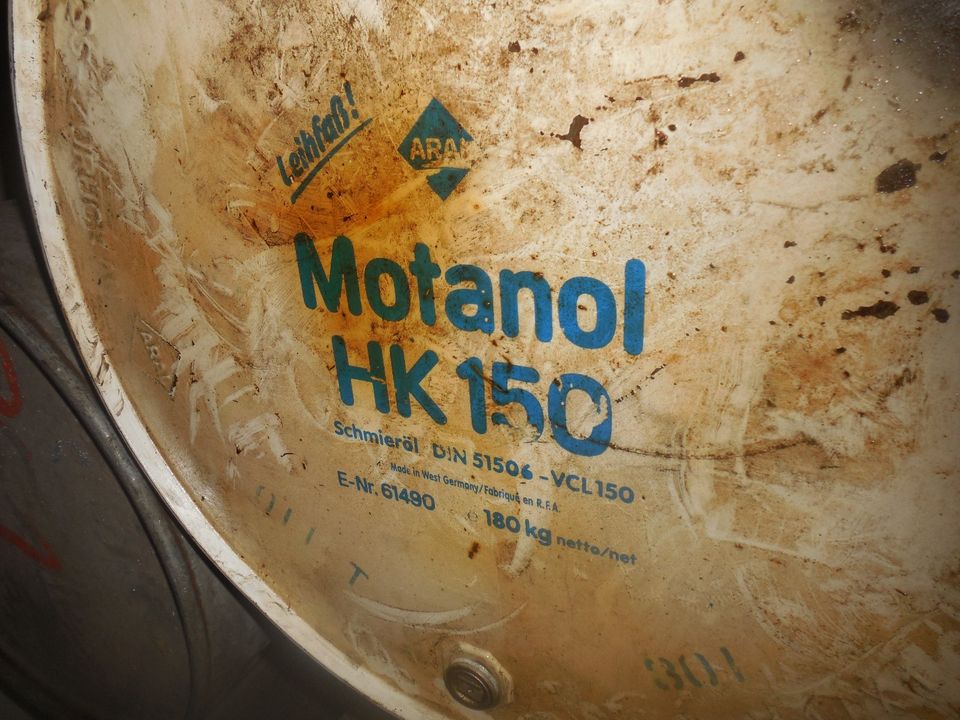 Aral Motanol HK150 HK 150 Fass Faß ca.122 Liter Schmieröl VCL150 in Zeulenroda