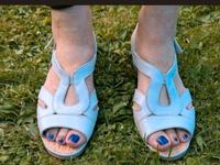 Comfortabel Ledersandalen Sandalen 42 weiß Damen Niedersachsen - Braunschweig Vorschau