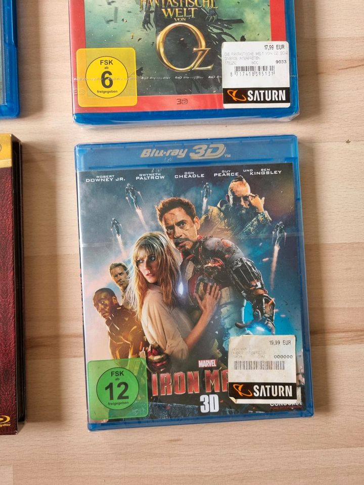 3D Blu-Ray Iron Man, OZ, der Hobbit, Pery Jackson, Narnia in Hamburg