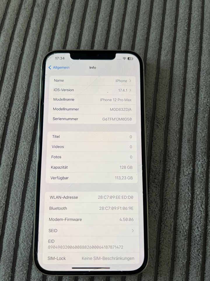 iPhone 12 Pro Max 128GB in München