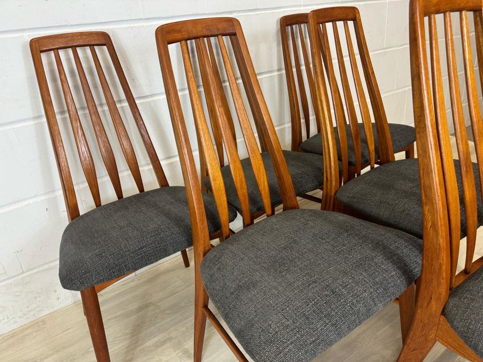 6 Vintage Teak KOEFOED EVA Stühle dining chairs 60er danish in Delmenhorst