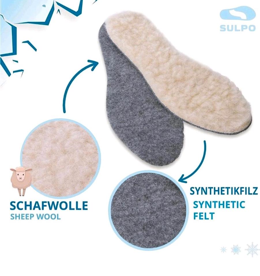 Winter Schuheinlagen Kindersohle Gr.28/29 Schafwolle Lammfell in Rheinfelden (Baden)
