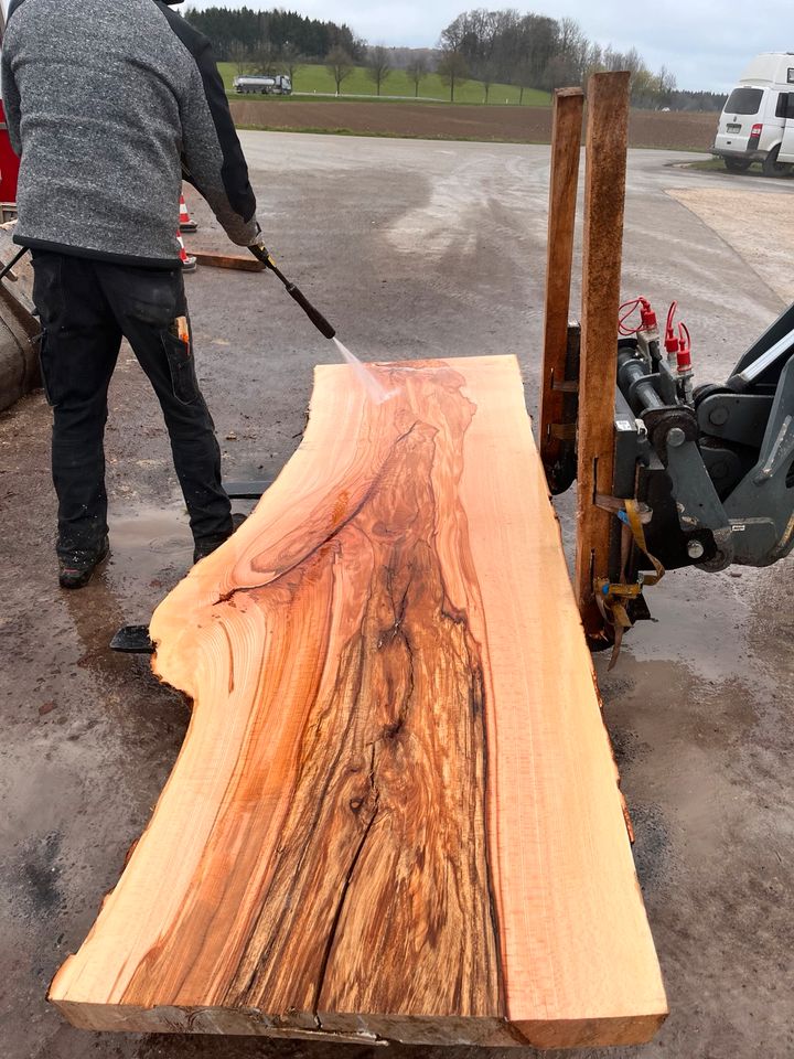 XXL 100x250 Holzplatte Buche Baumscheibe Tischplatte in Gomadingen