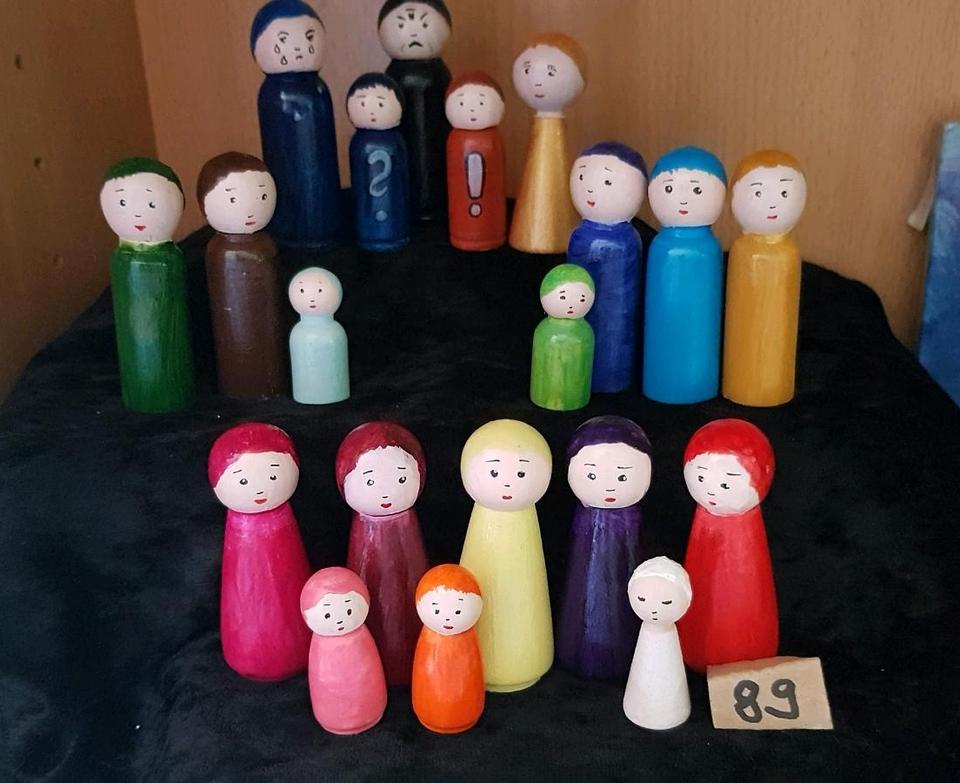 Süsse Aufstellungsfiguren für das systemische Familienbrett in Barth