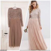 ASOS bridesmaid kleid Taupe Brautjungfern Abschluss festlich S Niedersachsen - Braunschweig Vorschau