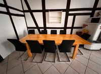 Ausziehholztisch mit 9 Stühlen Niedersachsen - Meinersen Vorschau