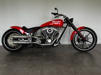 Custom Bike mit Harley Davidson Motor Penz Performance Softtail Rahmen mit Break Out Räder und Twin Cam Motor Fender NCC-Germany Fat Boy Street Bob Breakout Niedersachsen - Bunde Vorschau