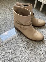 Leder Stiefeletten beige Größe 38 Hessen - Darmstadt Vorschau