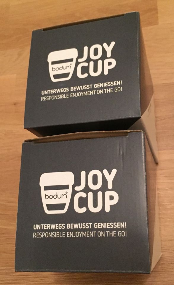 ✮Bodum JOY CUP Kaffee-Thermo-Becher 300ml grau Mehrweg♡NEU✮ in Barkelsby