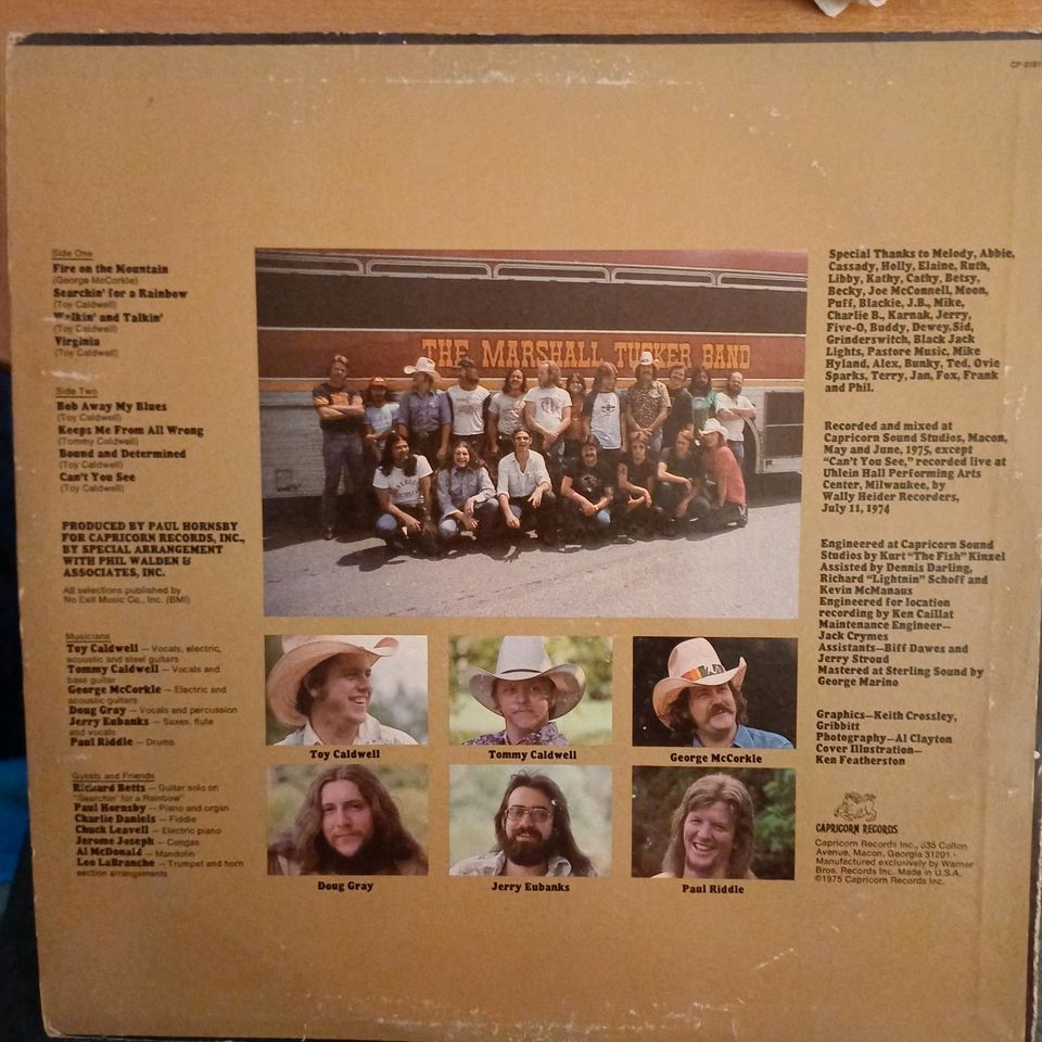 Vinyl LP The Marshall Tucker Band  'searchin' for a rainbow' in Berlin