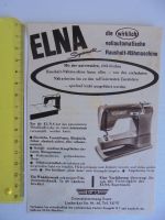 ELNA vollautomatische Nähmaschine Anzeige Werbung HAUSSCHATZ 1954 Baden-Württemberg - Leonberg Vorschau