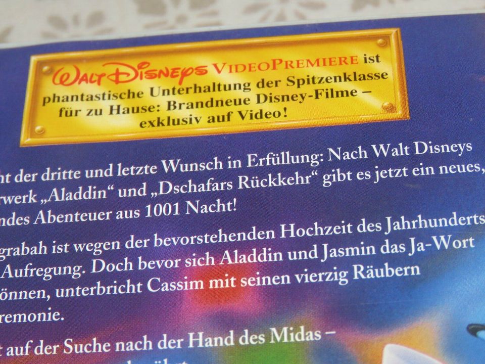 VHS Aladdin und der König der Diebe Walt Disney in Rehden