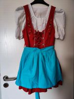 Dirndl in rot mit türkiser Schürze Bad Godesberg - Friesdorf Vorschau