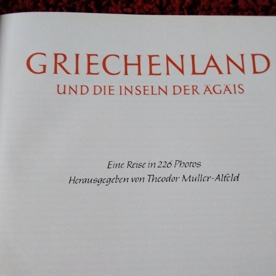 Bildband/Buch "Griechenland und die Inseln der Ägäis" von 1963 in Gaggenau